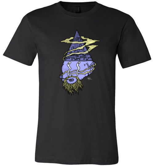 Mountain Gnome on Black - Short Sleeve T Shirt #2