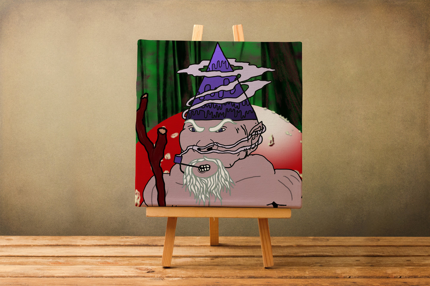 Mountain Gnome 035 12"x12" Canvas