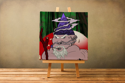 Mountain Gnome 035 12"x12" Canvas