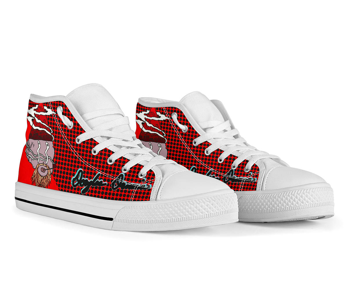 Limited Edition Red and White Mountain Gnome High Tops